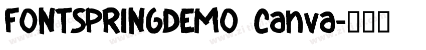 FONTSPRINGDEMO Canva字体转换